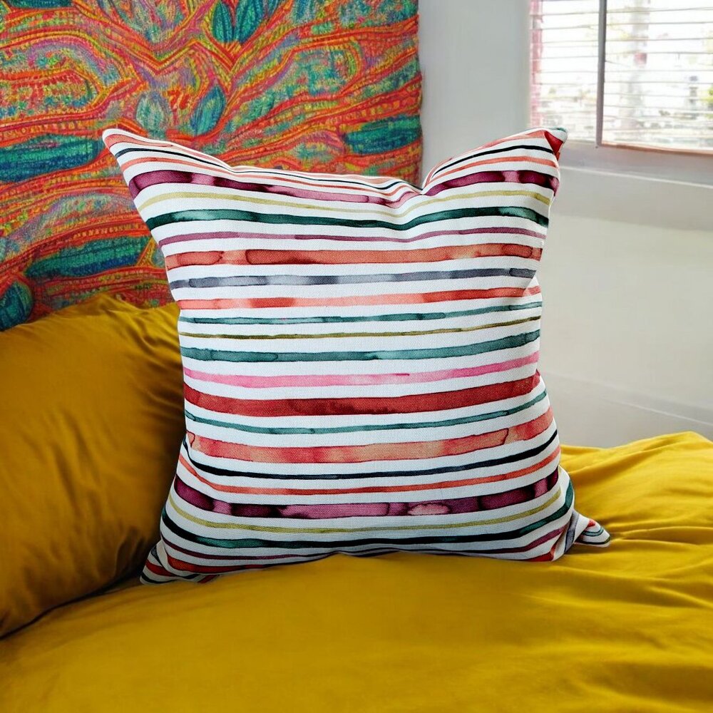 Striped Throw Pillow